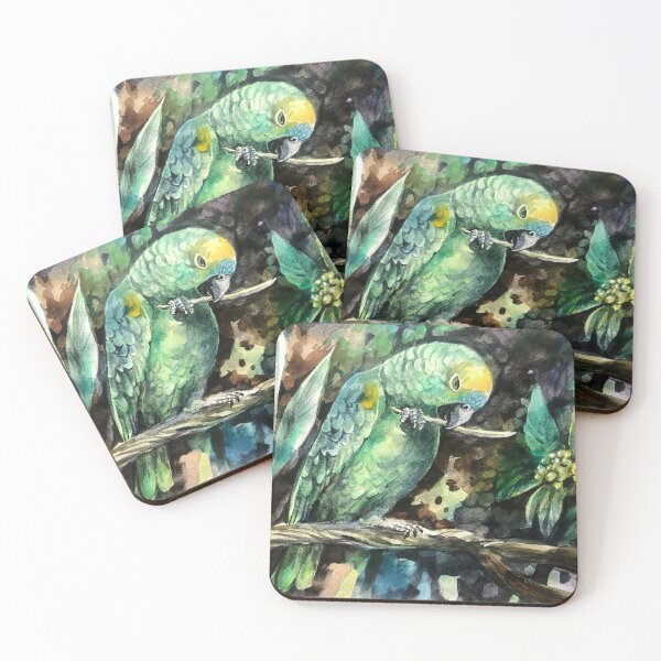 Item preview, Blue fronted amazon parrot designed and sold by Lemontreeart63.