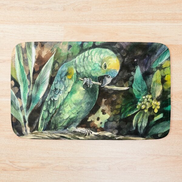 Item preview, Blue fronted amazon parrot designed and sold by Lemontreeart63.