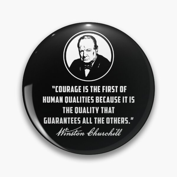 Item preview, Churchill Courage Quote designed and sold by twHistory.