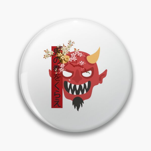 Item preview, Japanese demon art face Skull devil oni harajuku aesthetic designed and sold by Independence arrival.