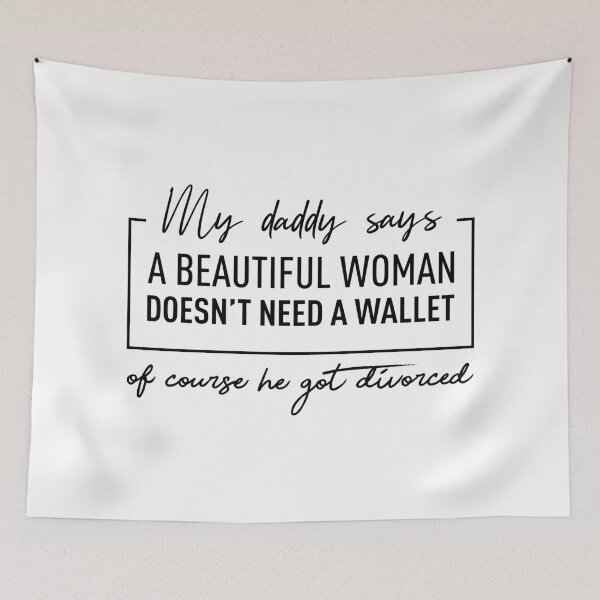 Item preview, A Beautiful Woman Doesn't Need A Wallet designed and sold by FilipeFerreira.