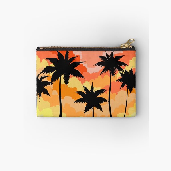 Item preview, sunset shades of orange palm trees designed and sold by Eyzedim.