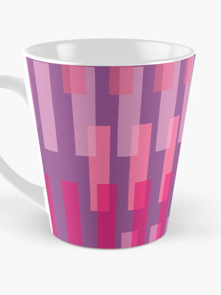 Thumbnail 3 of 4, Coffee Mug, Behind Bars - Raspberry designed and sold by JRP Design.