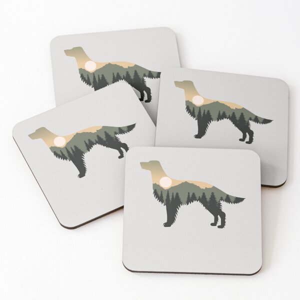 Item preview, setter dog forest mountain sunset gift designed and sold by alaechamlal.