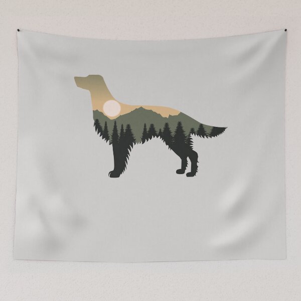 Item preview, setter dog forest mountain sunset gift designed and sold by alaechamlal.