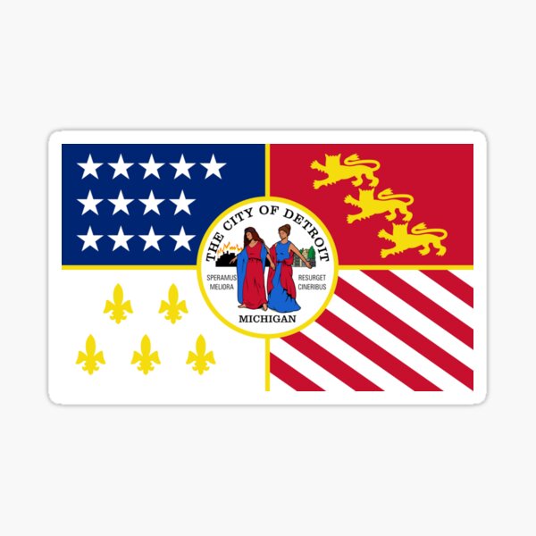 Michigan USA State Flag Emblem Car Bumper Sticker Decal "SIZES"