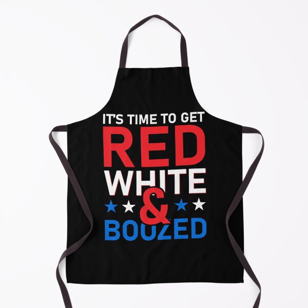 Aperçu de l'œuvre Il est temps d'obtenir un t-shirt rouge blanc et alcoolisé du 4 juillet créée et vendue par TeesHunt21.