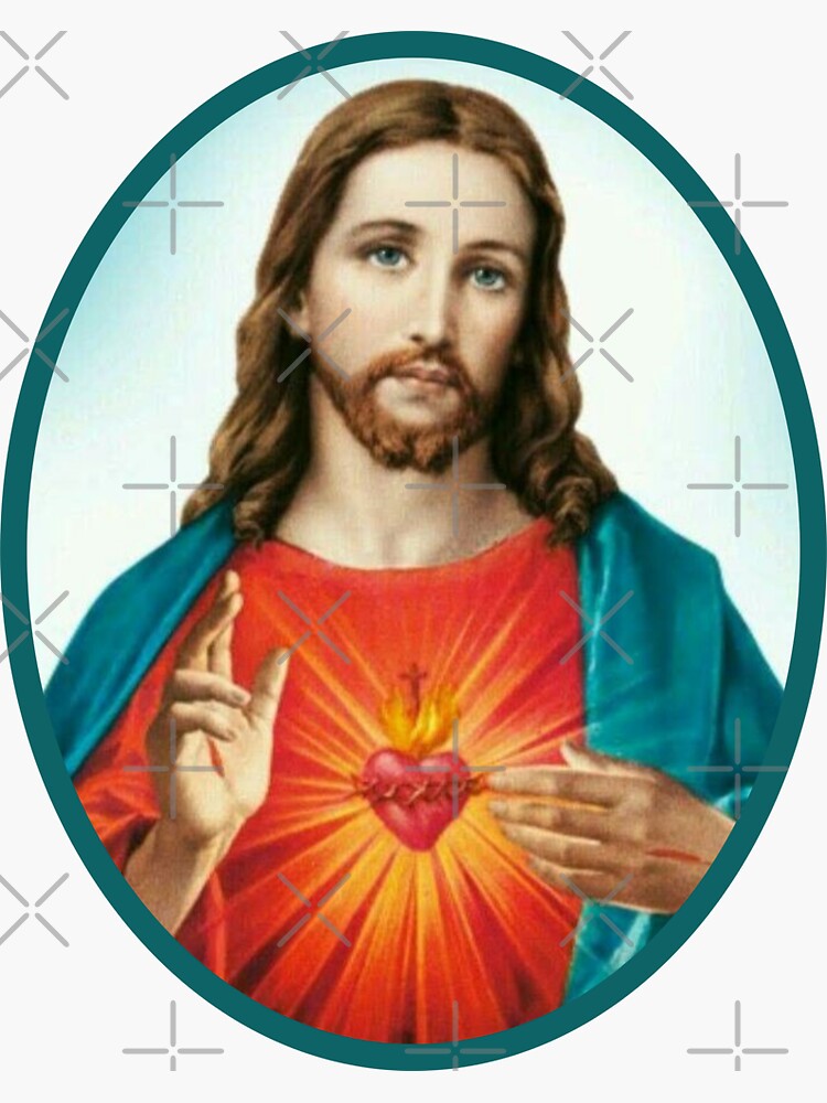 Sacred Heart of Jesus Christ Catholic Sticker 
