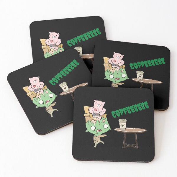 Aperçu de l'œuvre Café zombie ours mignon créée et vendue par Yellowsprint.