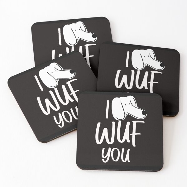Item preview, I wuf you dog lover design pets puppy love designed and sold by toastygoat.