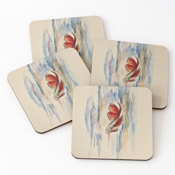 Item preview, Red Betta Watercolor designed and sold by M.R. Spann.