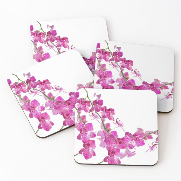 Item preview, DECORATIVE TROPICAL FUCHSIA-PINK ORCHID FLOWERS ABSTRACT designed and sold by sharlesart.