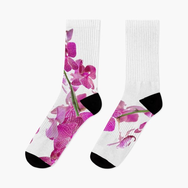 Item preview, DECORATIVE TROPICAL FUCHSIA-PINK ORCHID FLOWERS ABSTRACT designed and sold by sharlesart.