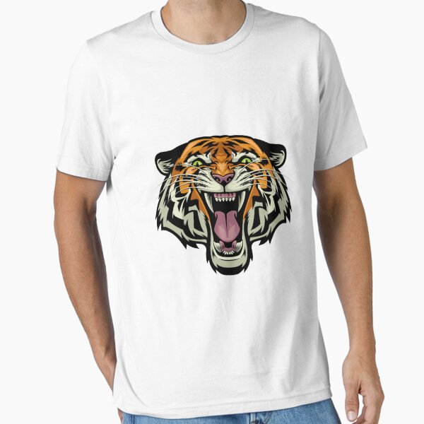 Vista previa del artículo con la obra «cabeza de tigre enojado», diseñado y vendido por romio006.