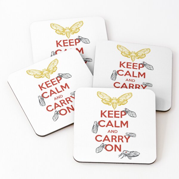 Item preview, Cicada Swarm - Keep Calm and Carry On designed and sold by The White Bat.