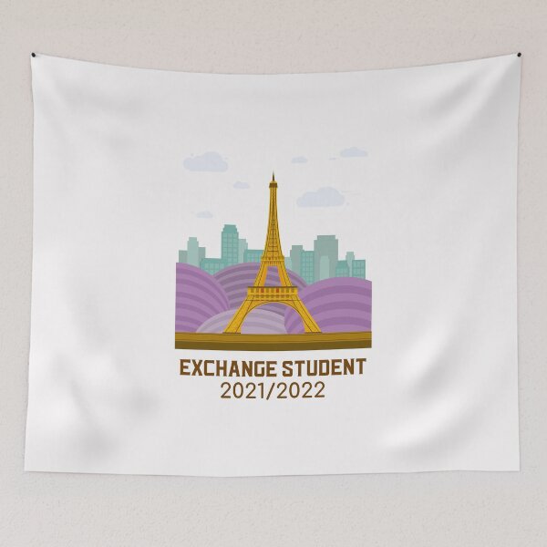 Item preview, Exchange Student 2021/2022 the eiffel tower  designed and sold by clara steines.
