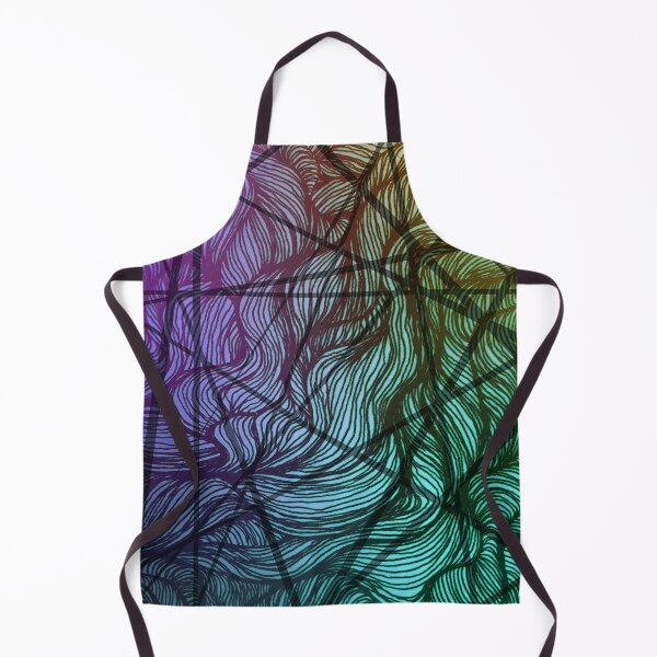 Item preview, Lines abstract turquoise purple black designed and sold by Susanne Margarete Lutz.
