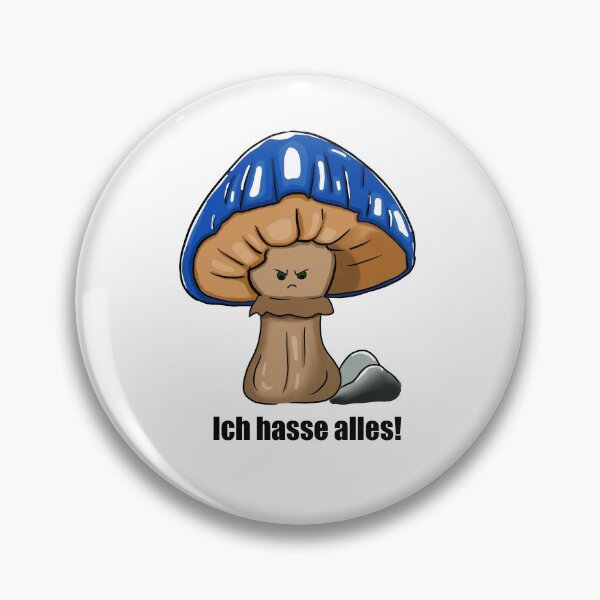 Item preview, Angry mushroom - ich hasse alles blau designed and sold by LoonyM.