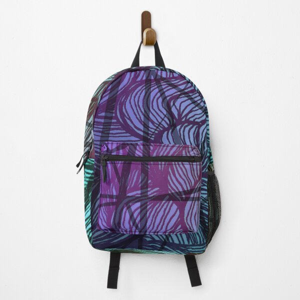 Item preview, Lines abstract turquoise purple black designed and sold by Susanne Margarete Lutz.