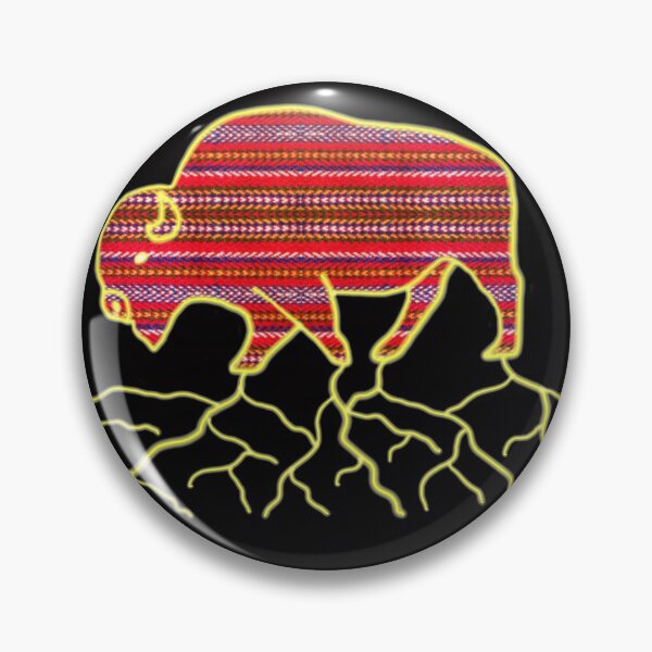 Item preview, halfbreed buffalo designed and sold by miyotehiskwew Karlee Fellner.