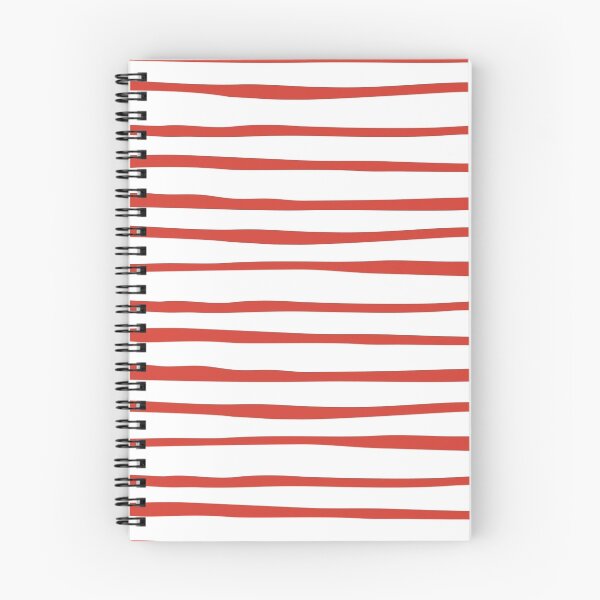 Item preview, Uneven Horizontal Stripes Red and White designed and sold by peacockcards.