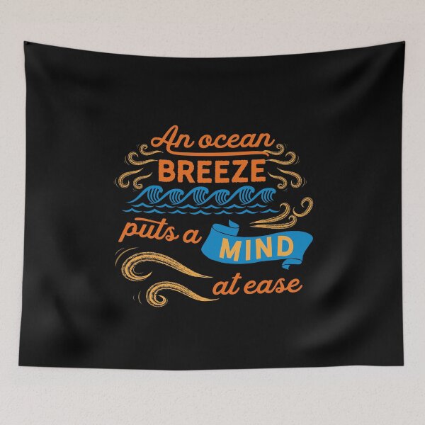 Item preview, An Ocean Breeze Puts A Mind At Ease Summer Sea designed and sold by OmmeDesigns.