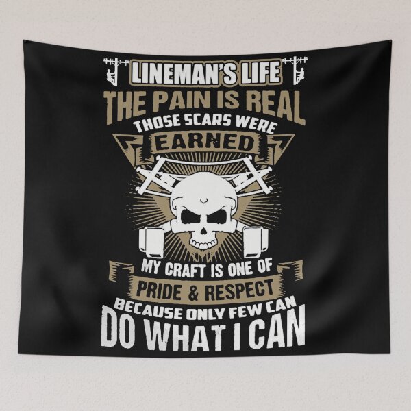 Item preview, Lineman life the pain is real designed and sold by BrennaEirlys.