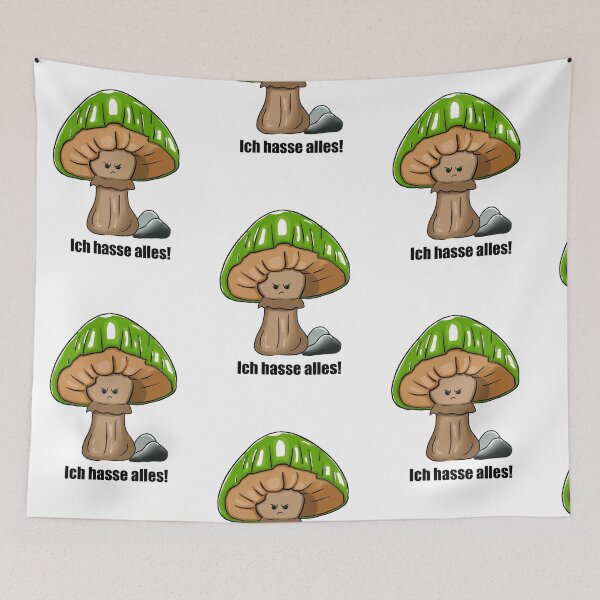 Item preview, Angry mushroom - ich hasse alles grün designed and sold by LoonyM.
