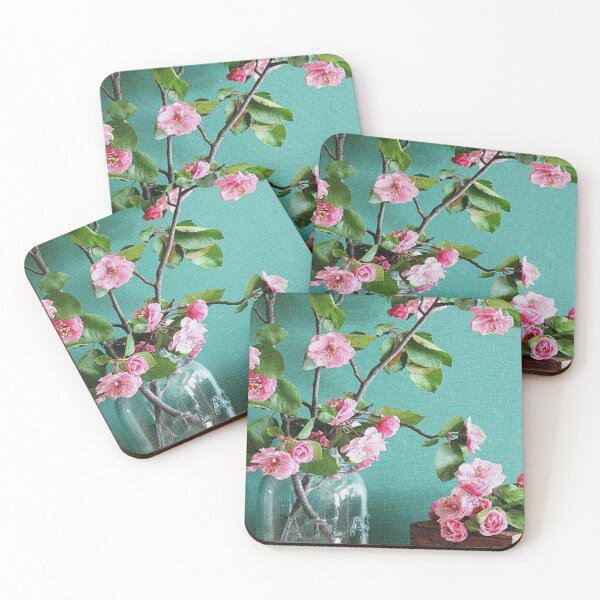 Item preview, Roses in a Canning Jar - Canvas Look Pink Floral designed and sold by WigOutlet.