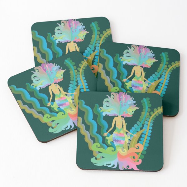 Item preview, Shallow Waters Mermaid by Heather Nafe Art designed and sold by HeatherNafeArt.