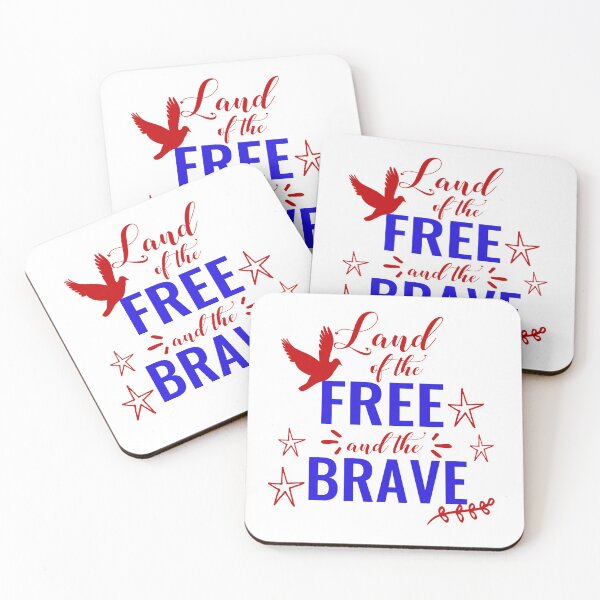 Item preview, Land of the Free and The Brave - 4th of July Independence Day designed and sold by younghopes.