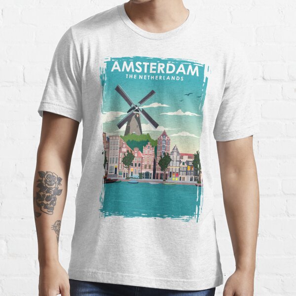 Rio De Janeiro Travel Poster in a vintage and minimal style. Essential  T-Shirt for Sale by Jorn van Hezik