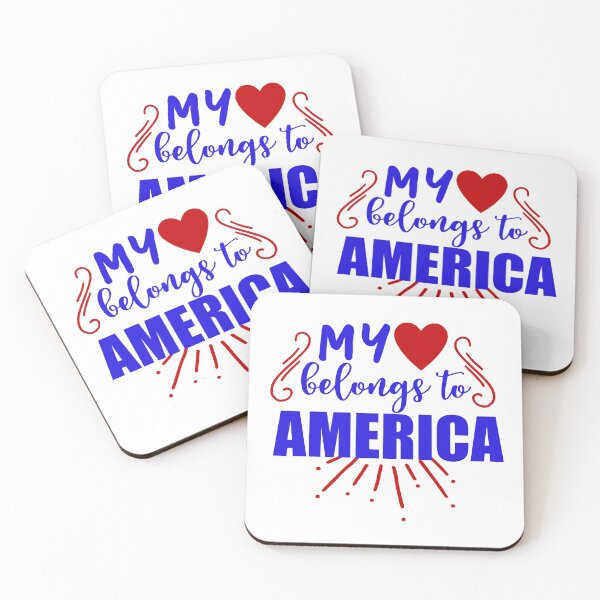 Item preview, My Heart Belongs to America - 4th of July Independence Day designed and sold by younghopes.