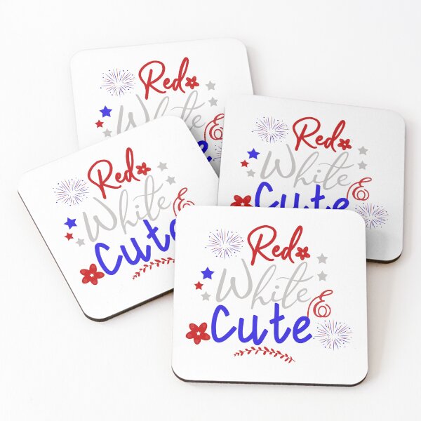Item preview, Red White and Cute - 4th of July Independence Day designed and sold by younghopes.