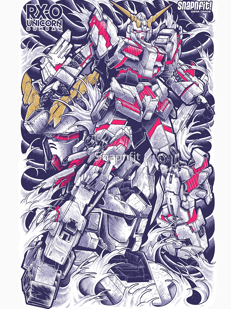 "Unicorn Gundam" T-shirt by Snapnfit | Redbubble