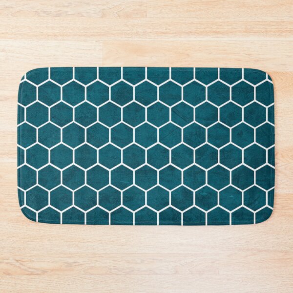 Item preview, Hexagonal Textured Pattern Deep Blue designed and sold by Jared Davies.