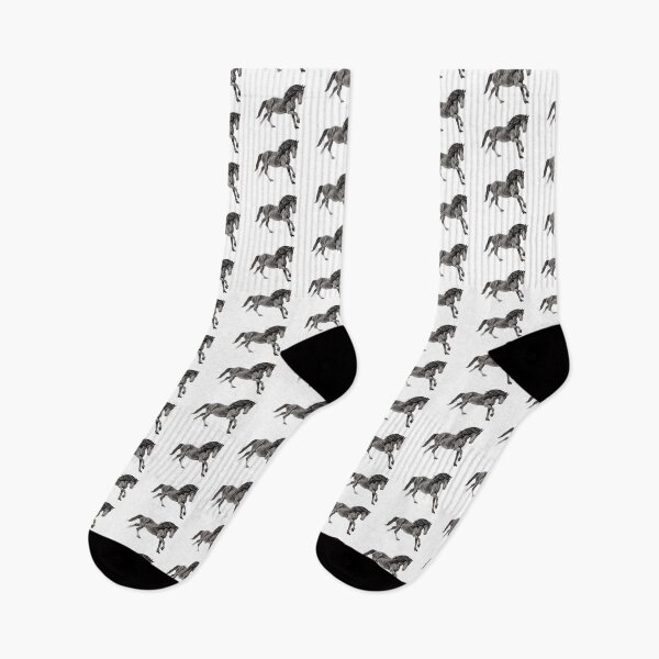 Item preview, Black and White Friesian Stallion designed and sold by OryPhotography.