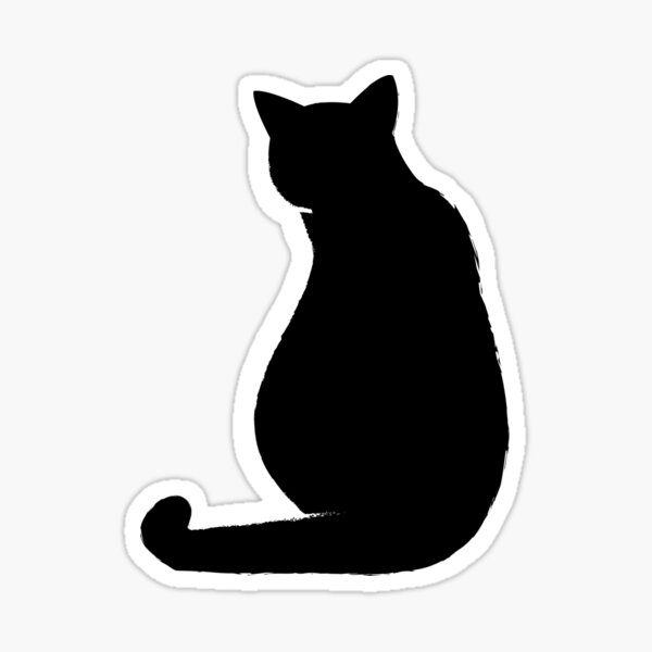 Cat Silhouette Sticker