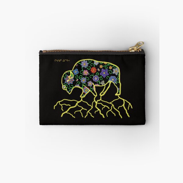 Item preview, floral buffalo designed and sold by miyotehiskwew Karlee Fellner.