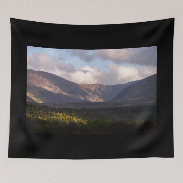 Item preview, Forest with mountains in the sunshine in Killarney National Park, near the town of Killarney, County Kerry  designed and sold by AlbertMi.