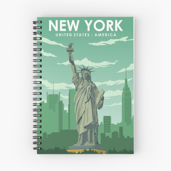 Item preview, New York Statue of Liberty travel poster designed and sold by Stadify.