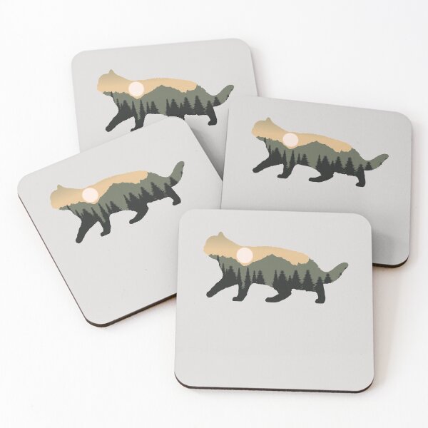 Item preview, british shorthair cat forest mountain sunset gift designed and sold by alaechamlal.