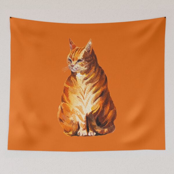 Item preview, Orange, ginger cat designed and sold by Lemontreeart63.