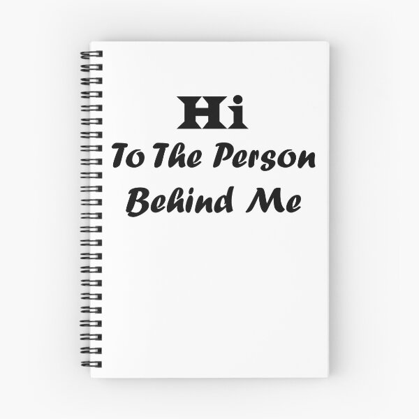 Item preview, Hi To The Person Behind Me T-shirt designed and sold by hichamchim.
