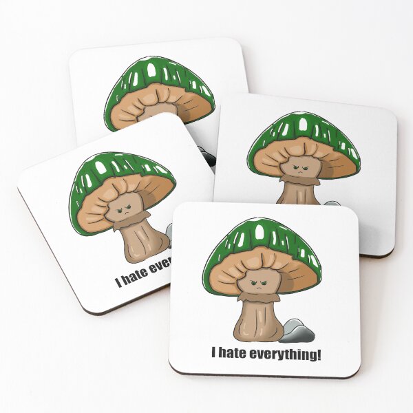 Item preview, Angry mushroom - i hate everything green designed and sold by LoonyM.