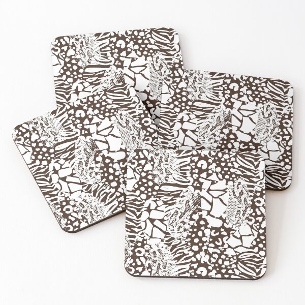 Item preview, Animal Print Mix - Brown White designed and sold by fancyashell.
