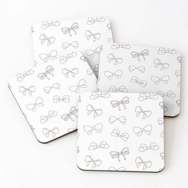 Item preview, Kawaii Bow Pattern Black and White designed and sold by ViewerEqualsPhoton.