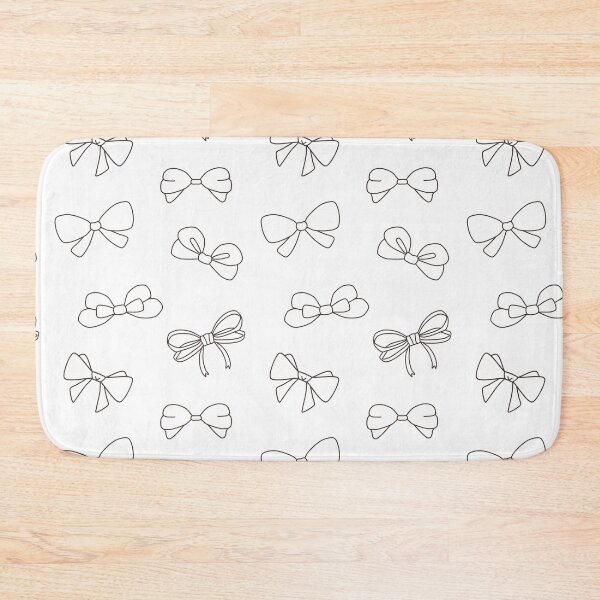 Item preview, Kawaii Bow Pattern Black and White designed and sold by ViewerEqualsPhoton.