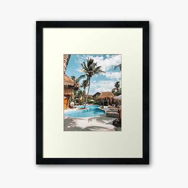 Item preview, Tropical Mexico Vacation, Palm Tree Pool designed and sold by newburyboutique.
