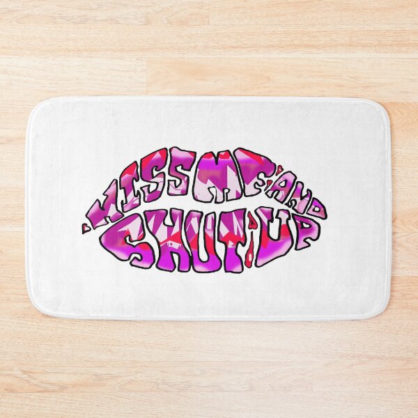 Item preview, Kiss Me and Shut Up, Kiss Me Lips, Sexy, Trippy Lips Psychedelic Text Art Logo designed and sold by Anticulture.